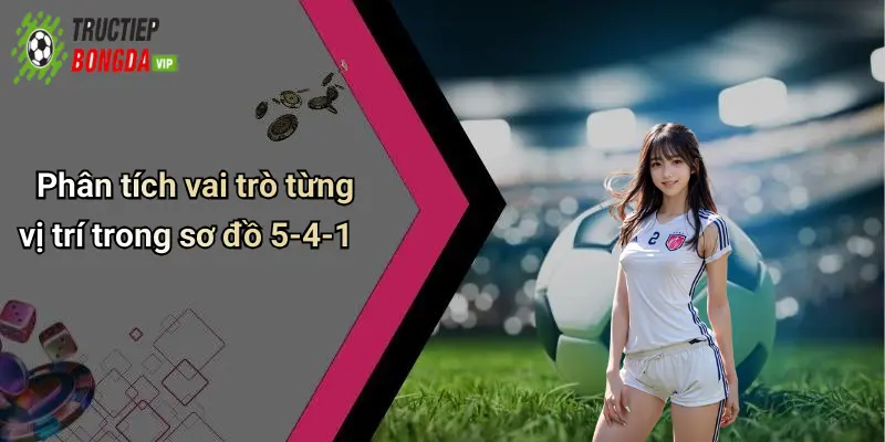 Phân tích vai trò từng vị trí trong sơ đồ 5-4-1