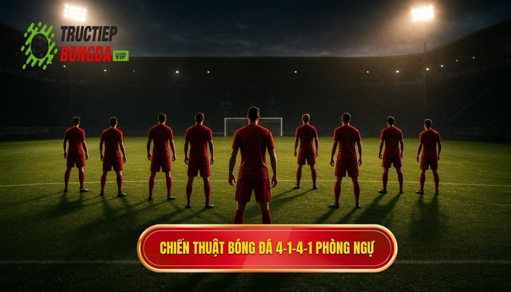 Chiến thuật bóng đá 4-1-4-1 phòng ngự