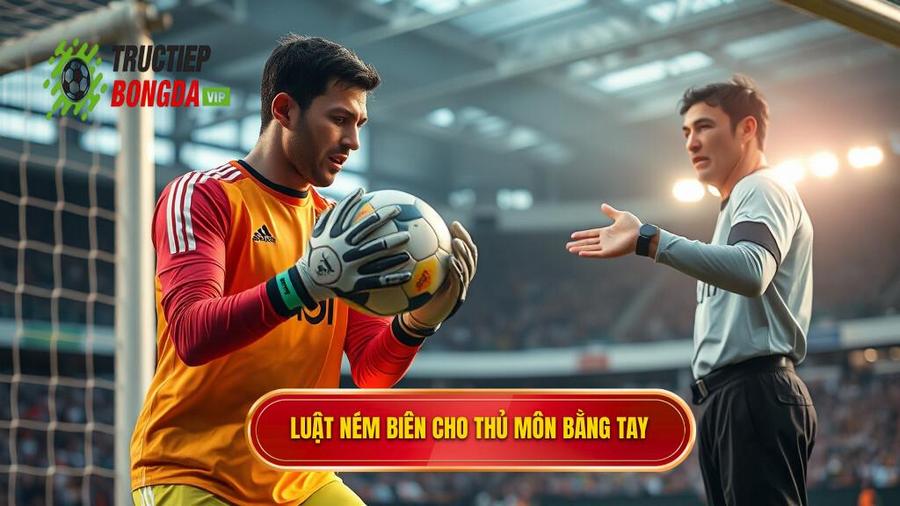 1. Luật ném biên cho thủ môn bằng tay