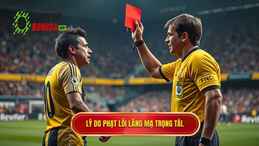 1. Lý do phạt lỗi lăng mạ trọng tài.