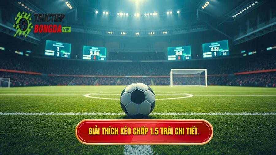 1. Giải thích kèo chấp 1.5 trái chi tiết.