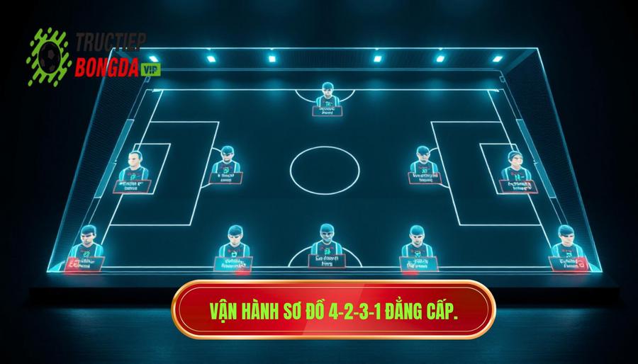 Sơ đồ chiến thuật 4-2-3-1 vận hành: Nghệ thuật cân bằng trong bóng đá hiện đại