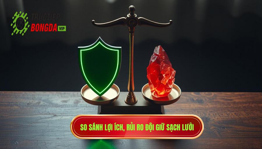 Bảng so sánh: Lợi ích và Rủi ro khi theo đội giữ sạch lưới